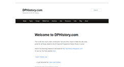 Desktop Screenshot of dphistory.com